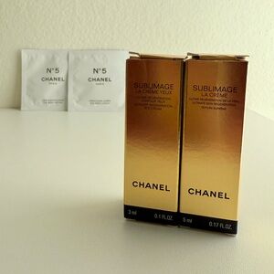 2 New Channel Sublimage Ultimate Eye Cream + 2 Channel Paris Lotion Sample